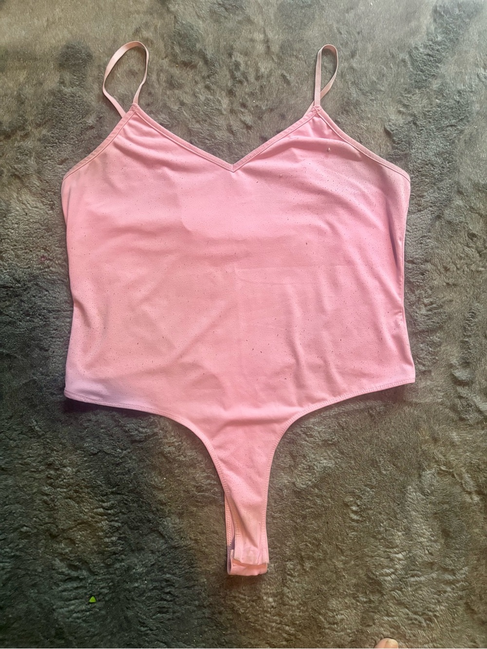 Women’s XL Pink Spaghetti-Strap One-Piece Bodysuits